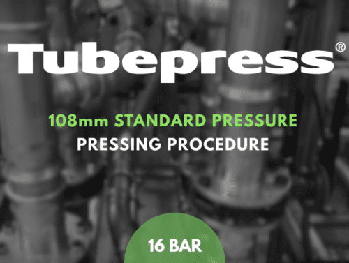 TUBEPRESS® Stainless Steel Press Fit 108mm Standard Pressure Pressing Procedure