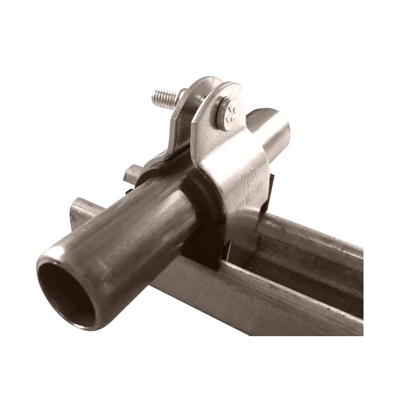 Zinc Plated Two Piece Channel Clip With Insert